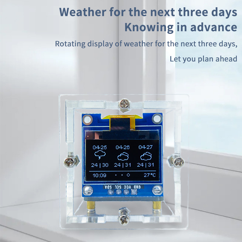 ESP8266 Mini Weather Clock Kit - Esp8266 review and price