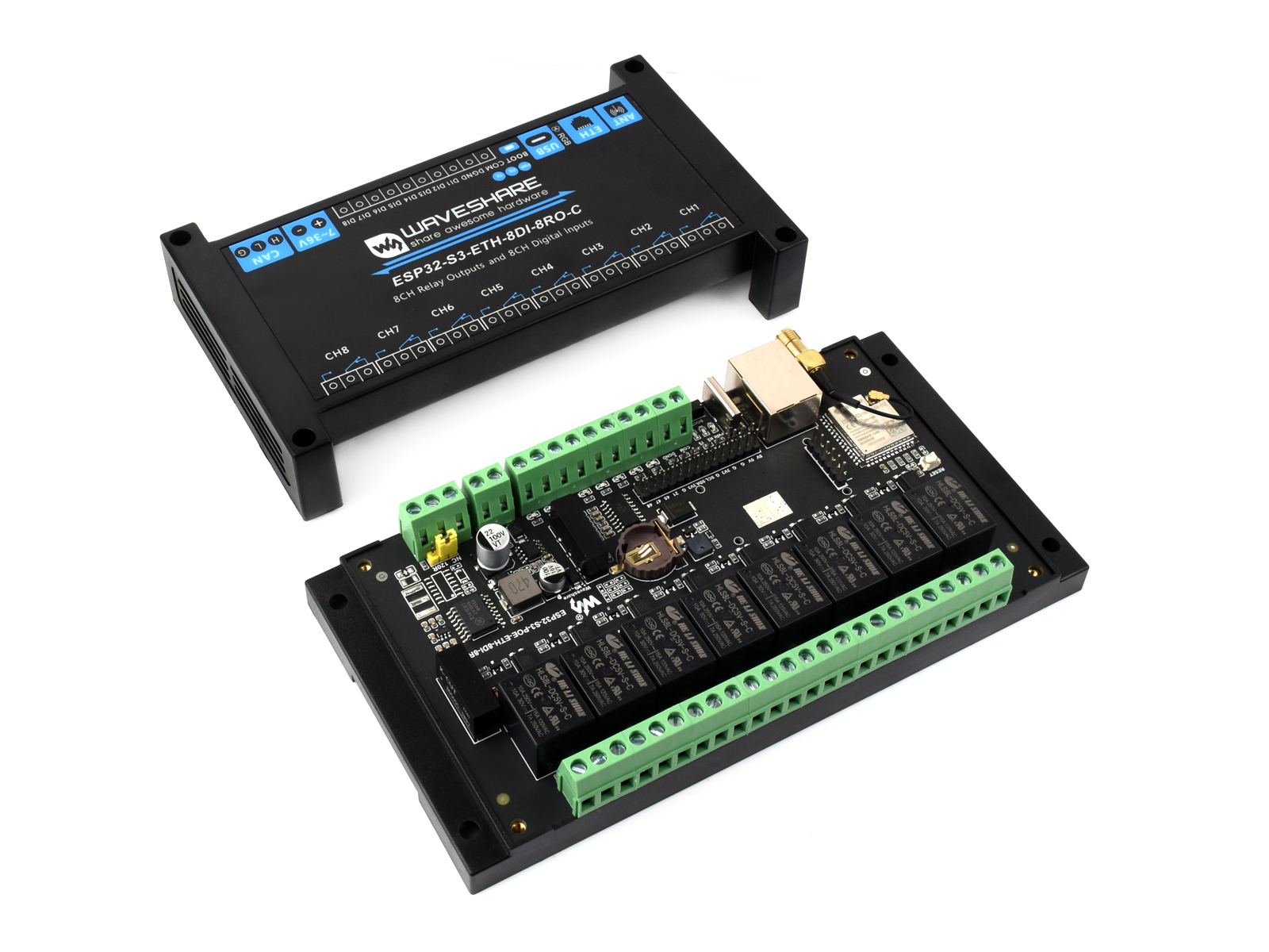 Industrial 8-Channel ESP32-S3  - Esp32 S3 review and price