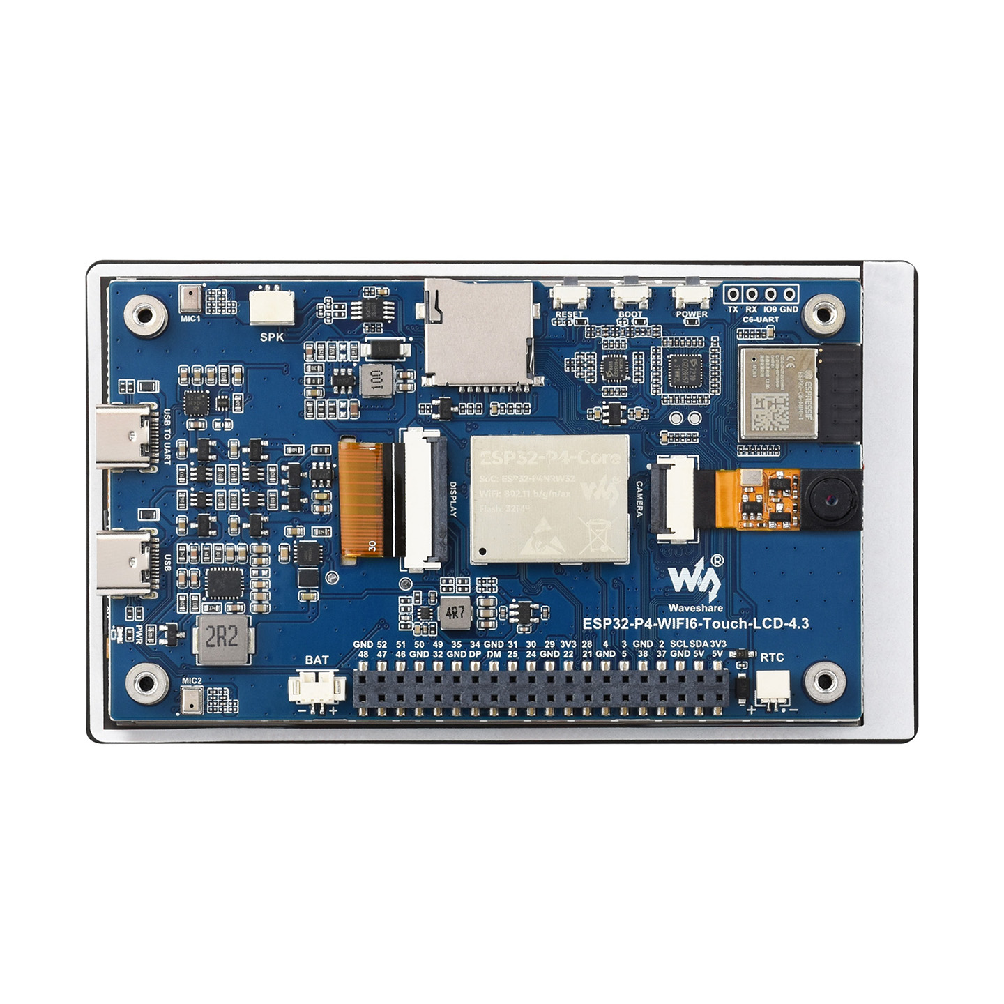 Waveshare ESP32-P4-WIFI6 4.3in - Esp32 P4 review and price