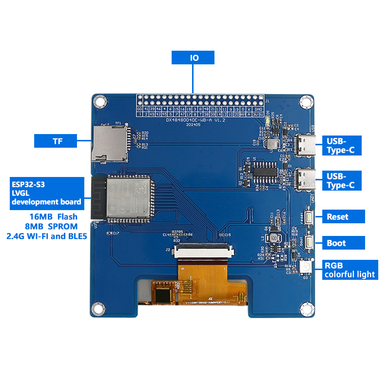 4inch 480×480 IPS TFT Square D - Esp32 Uart Module review and price