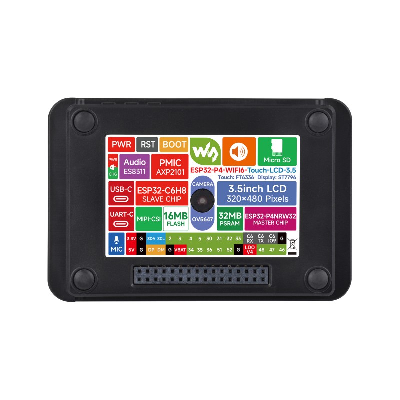 Waveshare ESP32-P4 Wi-Fi 6 Vis - Esp32 P4 review and price